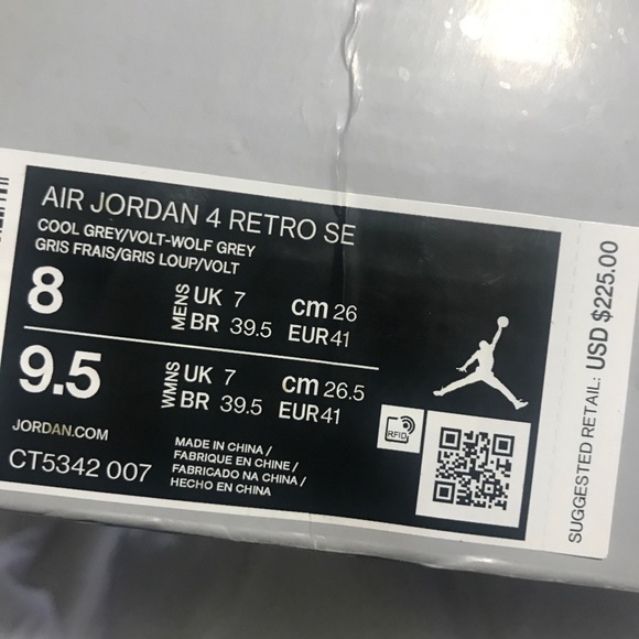 Jordan 4 neon / wolf grey - Picture 4 of 4